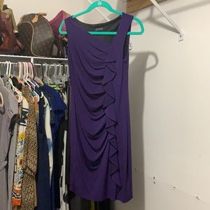 Form fitting purple dress